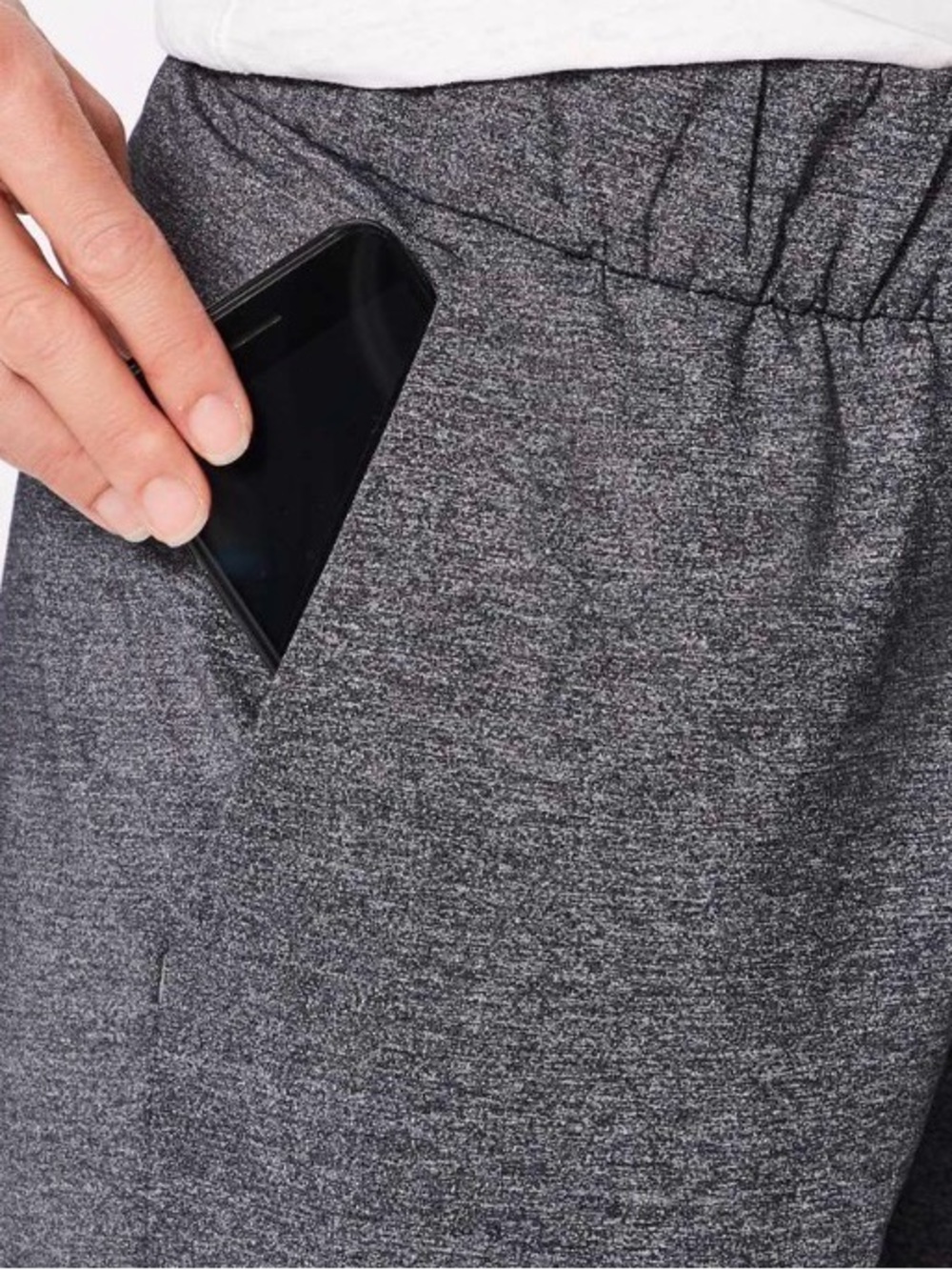 🌺lululemon athletica Heathered black On-The-Fly Pants size 4🌺